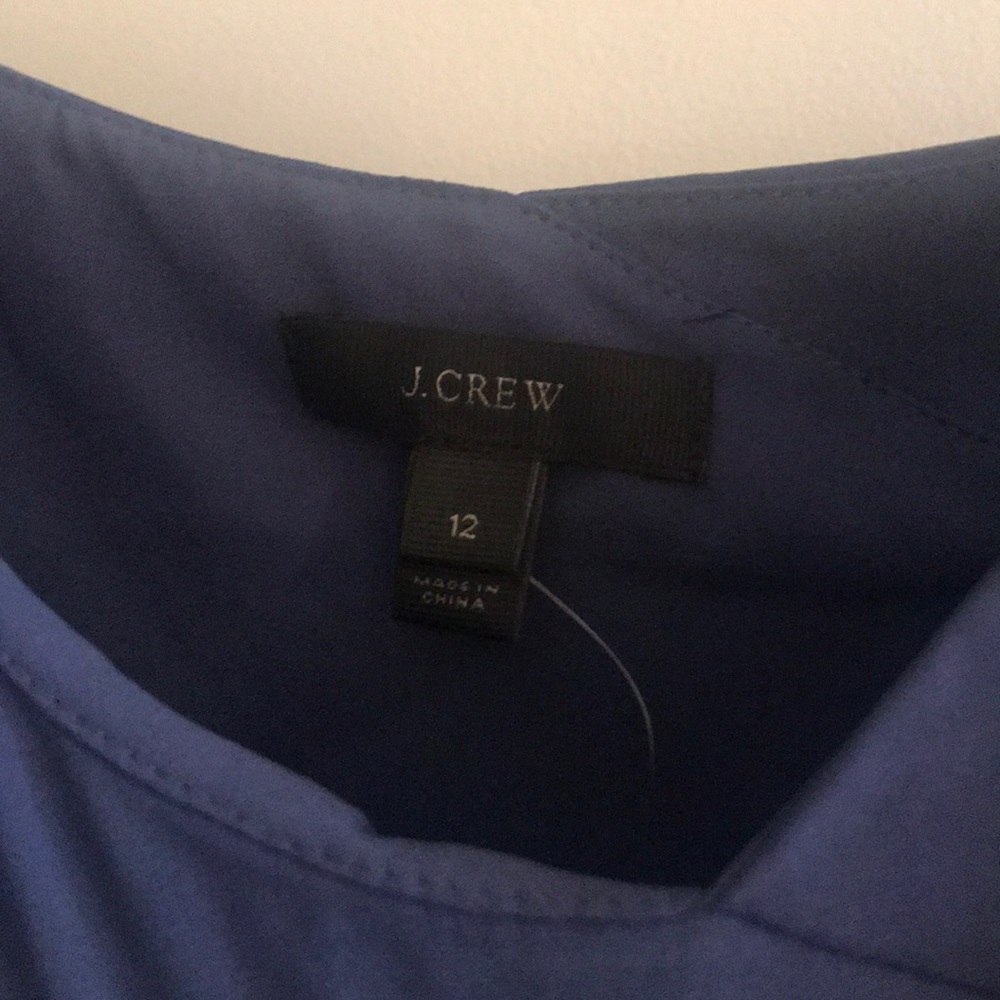 J Crew Slate Blue Ruffle Cami NWT - Picture 2 of 4